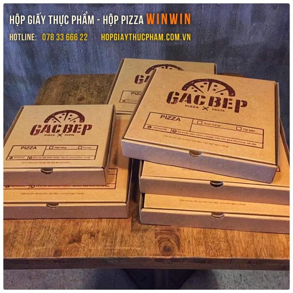Hộp giấy kraft, hộp giấy pizza Đà Nẵng